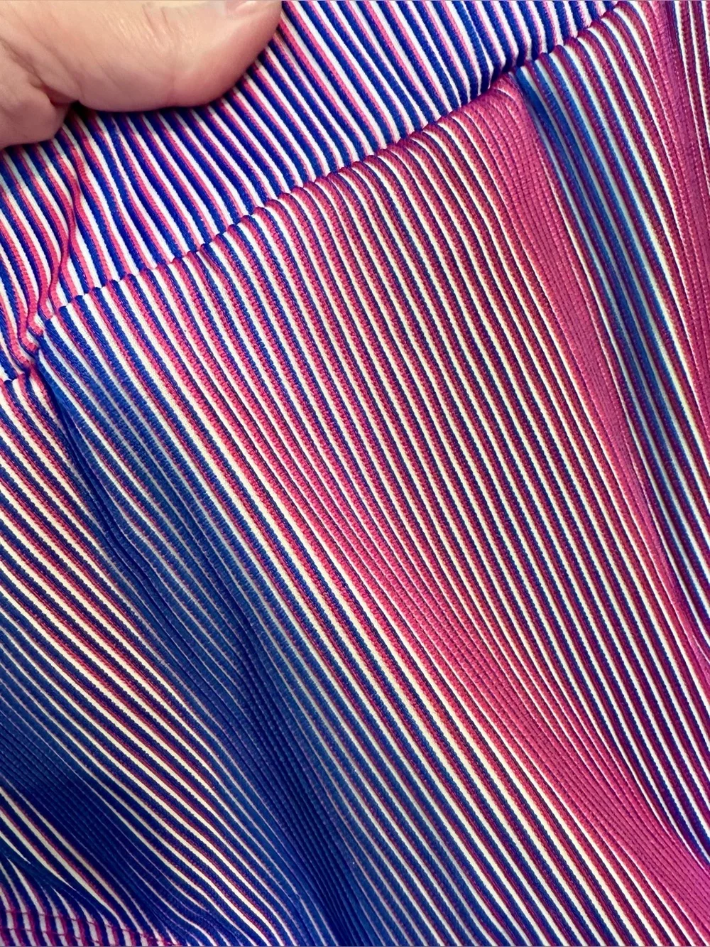 Zaful Pink and Purple Striped Bikini Set - Picture 6 of 12